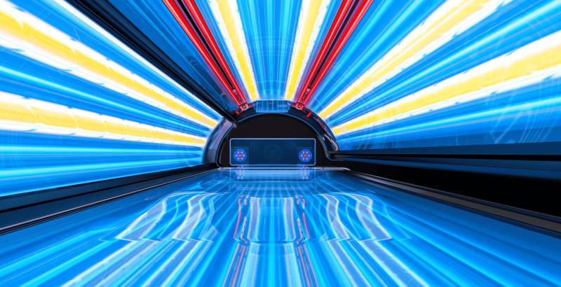 Séance de bronzage en cours chez Soleriade, votre centre de bronzage uv à Lyon 6